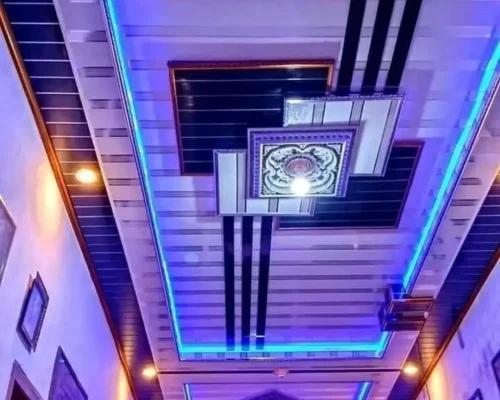 pasang plafon pvc lampu biru klaten solo raya